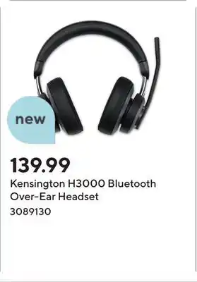 Staples Kensington H3000 Bluetooth Over-Ear Headset offer