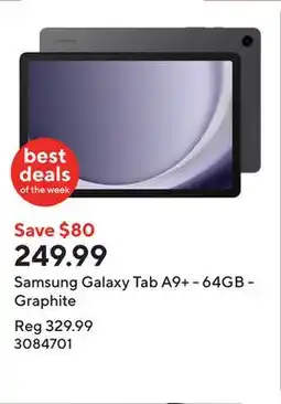 Staples Samsung Galaxy Tab A9+ - 64GB - Graphite offer