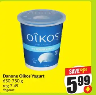 FreshCo Danone Oikos Yogurt 650-750g offer