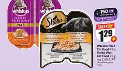 FreshCo Whiskas Wet Cat Food 75 g Sheba Wet Cat Food 75 g offer