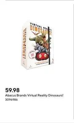 Staples Abacus Brands Virtual Reality Dinosaurs! offer