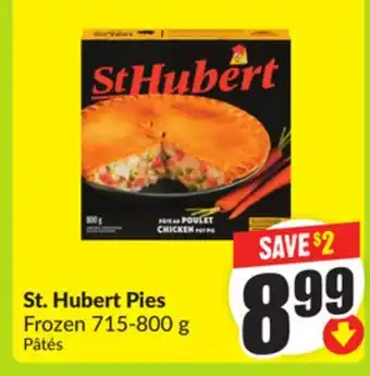 FreshCo St. Hubert Pies Frozen 715-800g offer