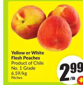 FreshCo Yellow or White Flesh Peaches Product of Chile No. 1 Grade offer