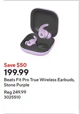 Staples Beats Fit Pro True Wireless Earbuds, Stone Purple offer