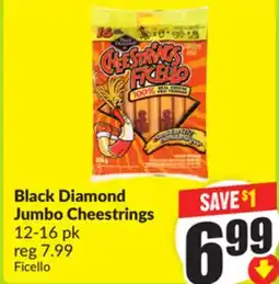 FreshCo Black Diamond Jumbo Cheestrings 12-16 pk offer