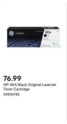 Staples HP 141A Black Original LaserJet Toner Cartridge offer