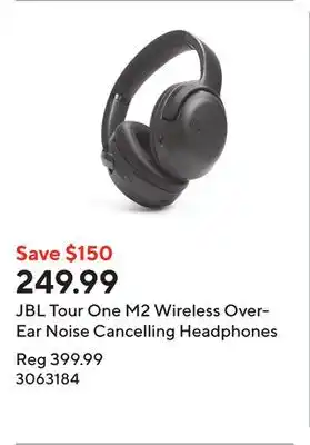 Staples JBL Tour One M2 Wireless Over-Ear Noise Cancelling Headphones offer