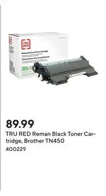 Staples TRU RED Reman Black Toner Cartridge, Brother TN450 offer