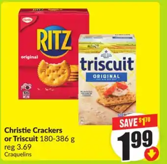 FreshCo Christie Crackers or Triscuit 180-386g offer