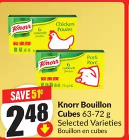 FreshCo Knorr Bouillon Cubes 63-72 g Selected Varieties offer