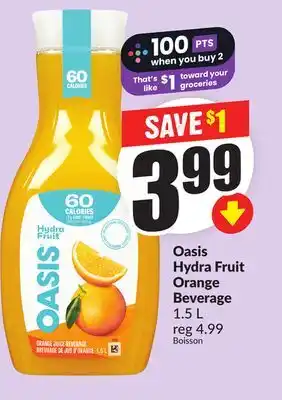 FreshCo Oasis Hydra Fruit Orange Beverage, 1.5 L offer