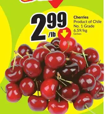 FreshCo Cherries Product of Chile No. 1 Grade offer