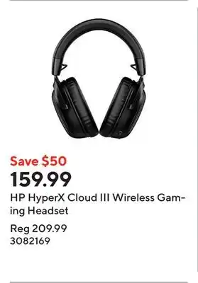 Staples HP HyperX Cloud III Wireless Gaming Headset  offer