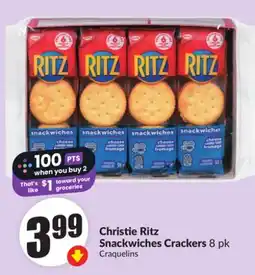 FreshCo Christie Ritz Snackwiches Crackers 8 pk offer