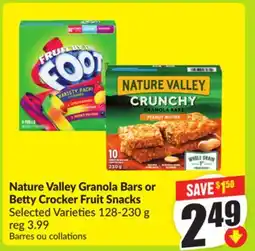 FreshCo Nature Valley Granola Bars or Betty Crocker Fruit Snacks Selected Varieties 128-230g offer