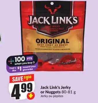 FreshCo Jack Link's Jerky or Nuggets 80-81 g offer