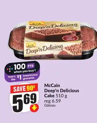 FreshCo McCain Deep'n Delicious Cake 510 g offer