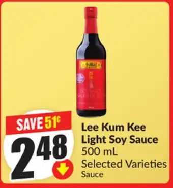 FreshCo Lee Kum Kee Light Soy Sauce 500 mL Selected Varieties offer