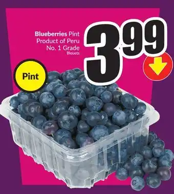 Chalo FreshCo Blueberries Pint Product Peru No. 1 Grade offer