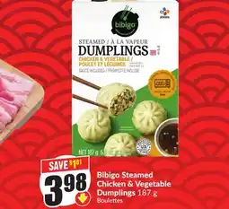 Chalo FreshCo Bibigo Steamed Chicken & Vegetable Dumplings 187 g offer