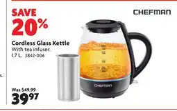 Home Hardware Cordless Glass Kettle offer