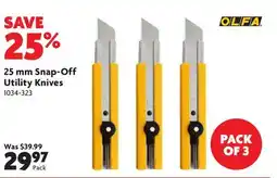 Home Hardware 25 mm Snap-Off Utility Knives offer