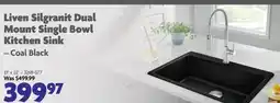 Home Hardware Mount Single Bowl Kitchen Sink – Coal Black offer