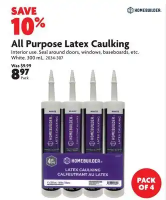 Home Hardware All Purpose Latex Caulking offer