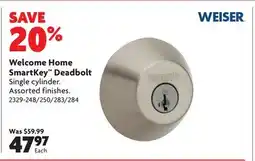 Home Hardware Welcome Home SmartKey Deadbolt offer