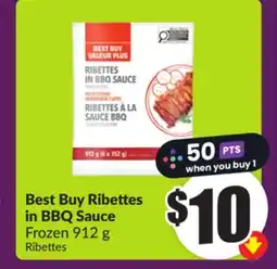 Chalo FreshCo Best Buy Ribettes in BBQ Sauce Frozen 912 g offer