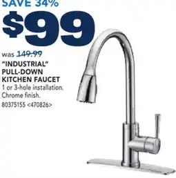 RONA INDUSTRIAL PULL-DOWN KITCHEN FAUCET offer