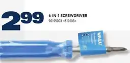 RONA 6-IN-1 SCREWDRIVER offer