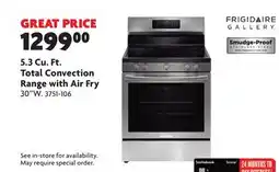 Home Hardware 5.3 Cu. Ft. Total Convection Range with Air Fry offer