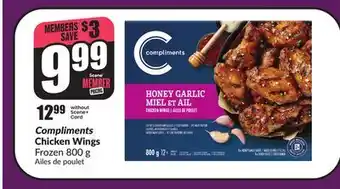 Chalo FreshCo Compliments Chicken Wings Frozen 800 g offer