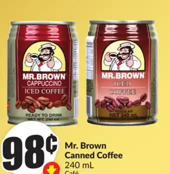 Chalo FreshCo Mr. Brown Canned Coffee 240 mL offer