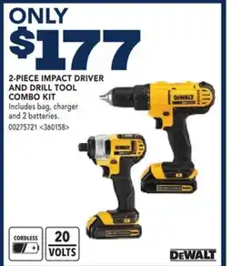 RONA DEWALT 2-PIECE IMPACT DRIVER AND DRILL TOOL COMBO KIT offer