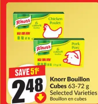 Chalo FreshCo Knorr Bouillon Cubes 63-72 g Selected Varieties offer