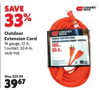 Home Hardware Outdoor Extension Cord offer