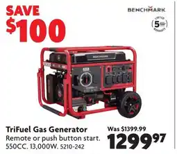 Home Hardware TriFuel Gas Generator offer