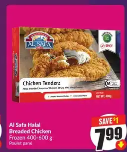 Chalo FreshCo Al Safa Halal Breaded Chicken Frozen 400-600 g offer