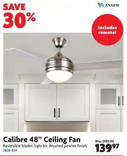 Home Hardware Calibre 48 Ceiling Fan offer