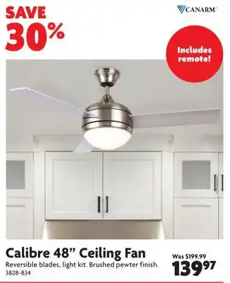 Home Hardware Calibre 48 Ceiling Fan offer