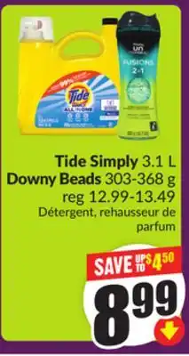 Chalo FreshCo Tide Simply 3.1 L Downy Beads 303-368 g offer