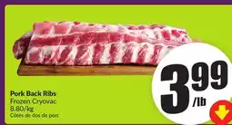 Chalo FreshCo Pork Back Ribs Frozen Cryovac offer