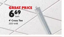 Home Hardware 4' Cross Tee offer