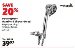 Home Hardware PowerSpray+ Handheld Shower Head offer