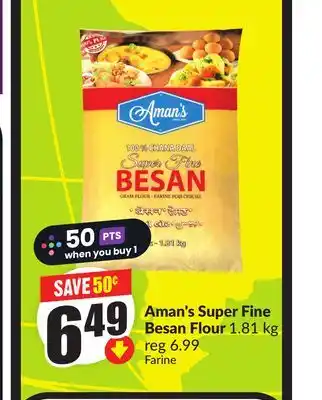 Chalo FreshCo Aman's Super Fine Besan Flour offer