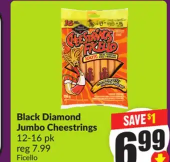 Chalo FreshCo Black Diamond Jumbo Cheestrings 12-16 pk offer