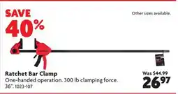 Home Hardware BENCHMARK Ratchet Bar Clamp offer