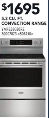 RONA 5.3 CU. FT. CONVECTION RANGE offer